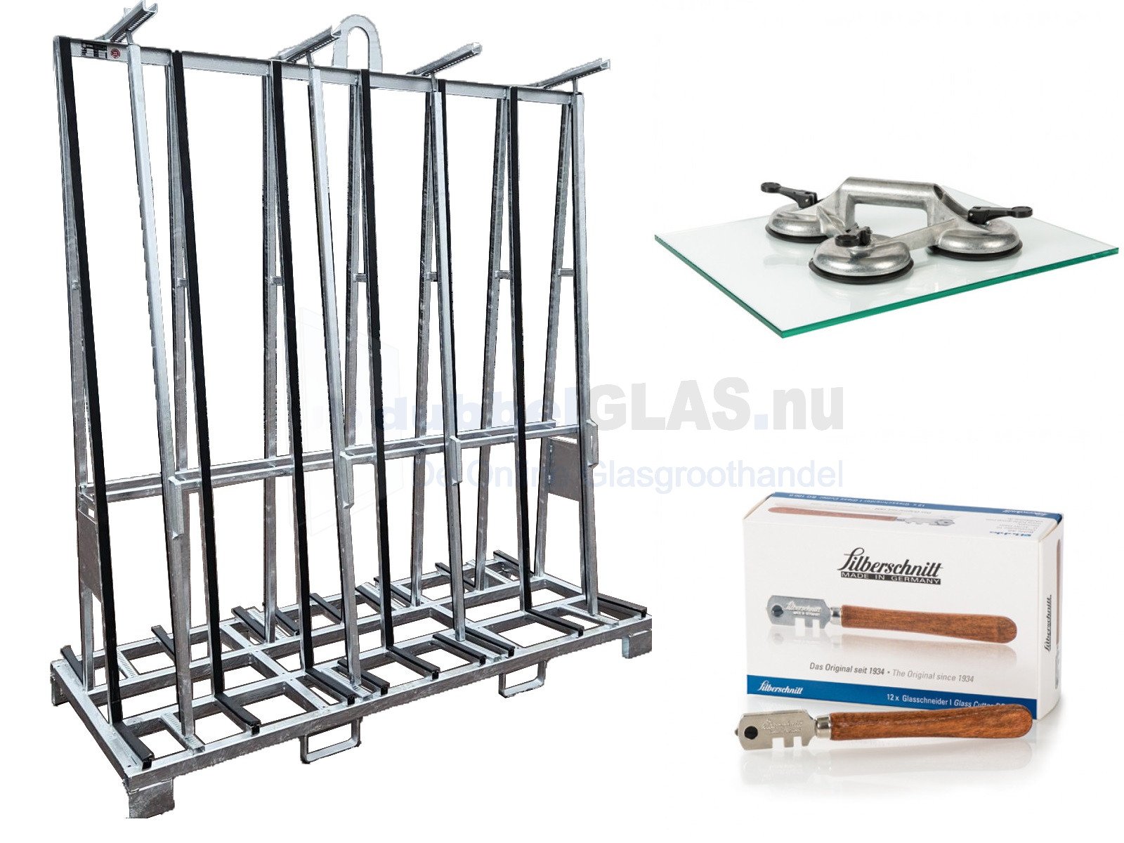 Glasbokken & -gereedschappen